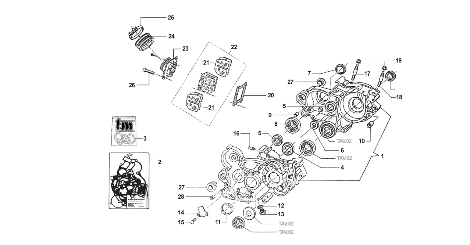2T 144 MX/EN DE 2008 A 2012 - MOTOR - CÁRTER